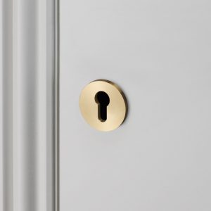 EURO CYLINDER KEY ESCUTCHEON / BRASS