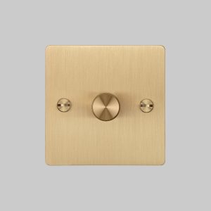 1G Dimmer Brass