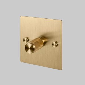 1G Dimmer Brass