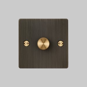 1G Dimmer Smoked Bronze / Brass