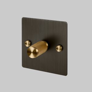 1G Dimmer Smoked Bronze / Brass