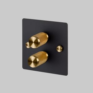 2G Dimmer Black / Brass