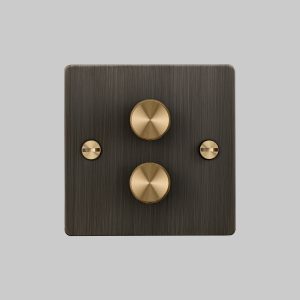 2G Dimmer Smoked Bronze / Brass