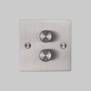 2G Dimmer Steel