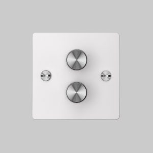 2G Dimmer White / Steel