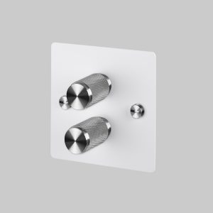 2G Dimmer White / Steel