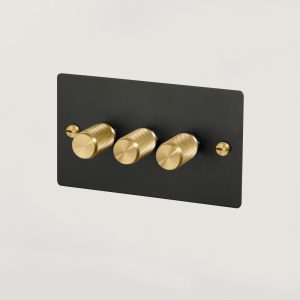 3G Dimmer Black / Brass