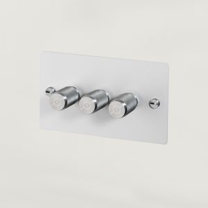 3G Dimmer White / Steel