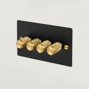 4G Dimmer Black / Brass