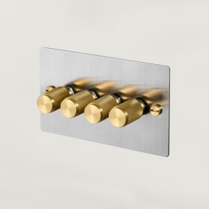 4G Dimmer Steel / Brass