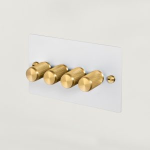 4G Dimmer White / Brass