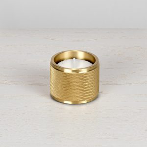 TEALIGHT CANDLE HOLDER / SINGLE / BRASS