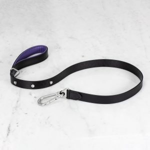 DOG LEAD / BLACK / PURPLE