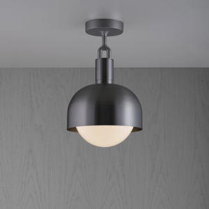 Forked Ceiling / Shade / Globe / Opal / Medium