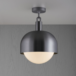 Forked Ceiling / Shade / Globe / Opal / Large